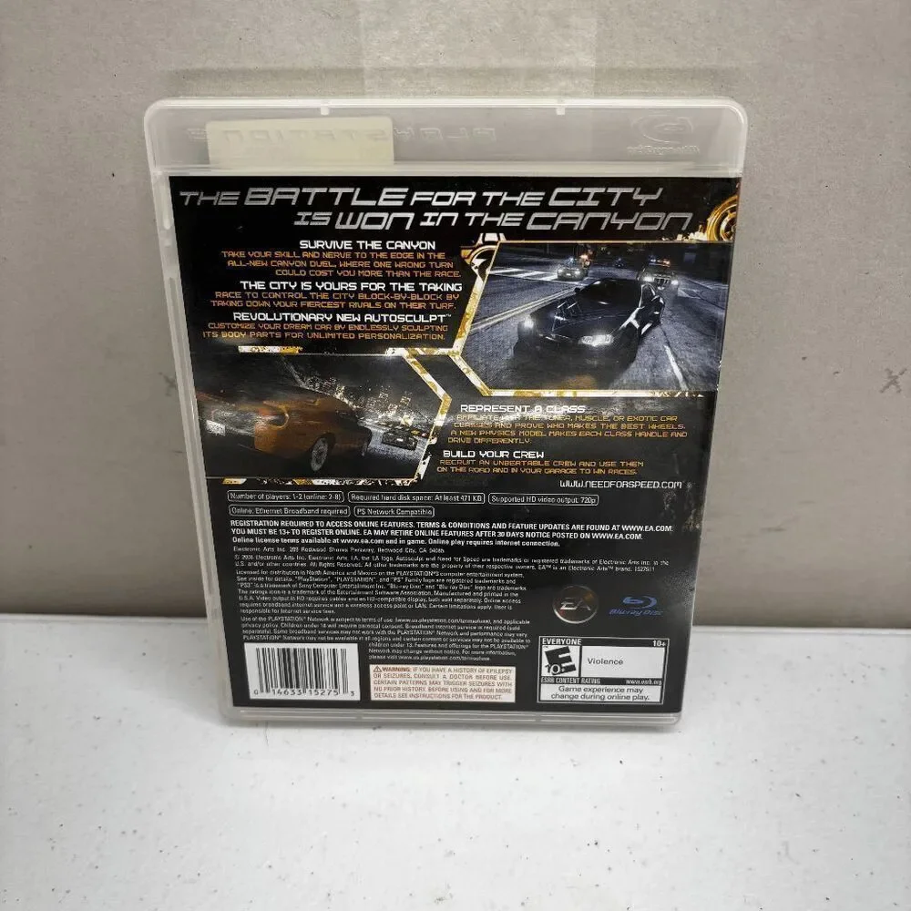 Need for Speed Carbon PS3 PlayStation 3 Complete - Excellent Cond